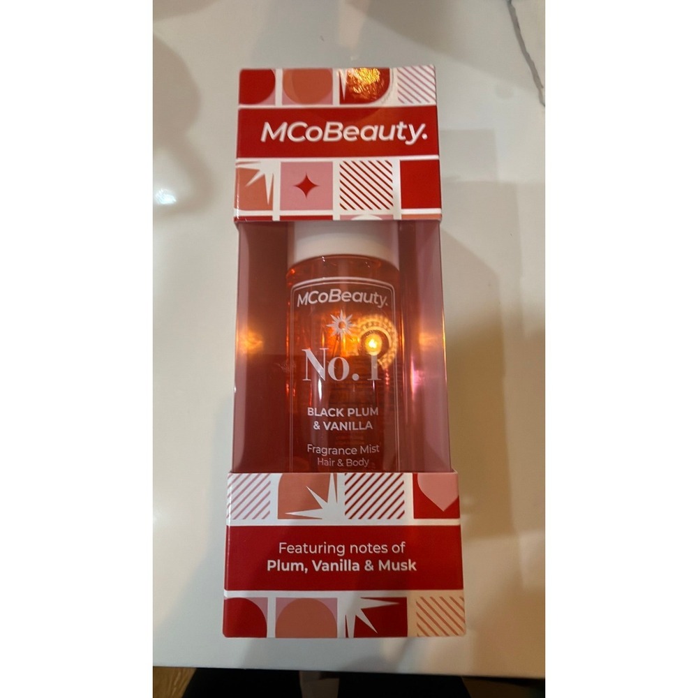 MCoBeauty Fragrance Mist No 1 Black Plum & Vanilla 8.11 oz 240ml Body Spray NIB